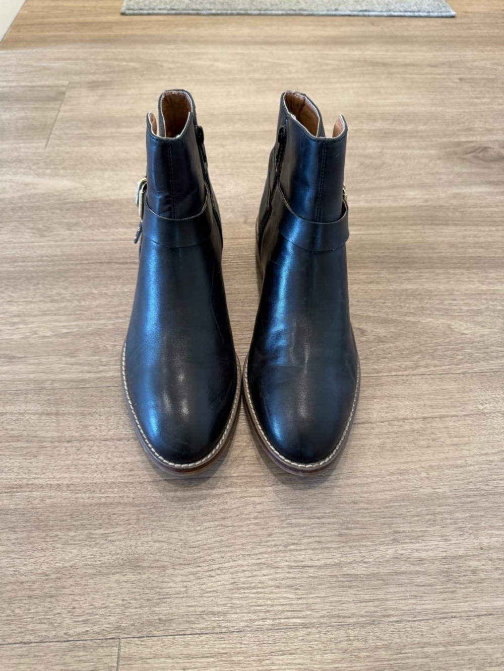 Women’s Black Leather Ankle Boots - Classic Chelsea Style